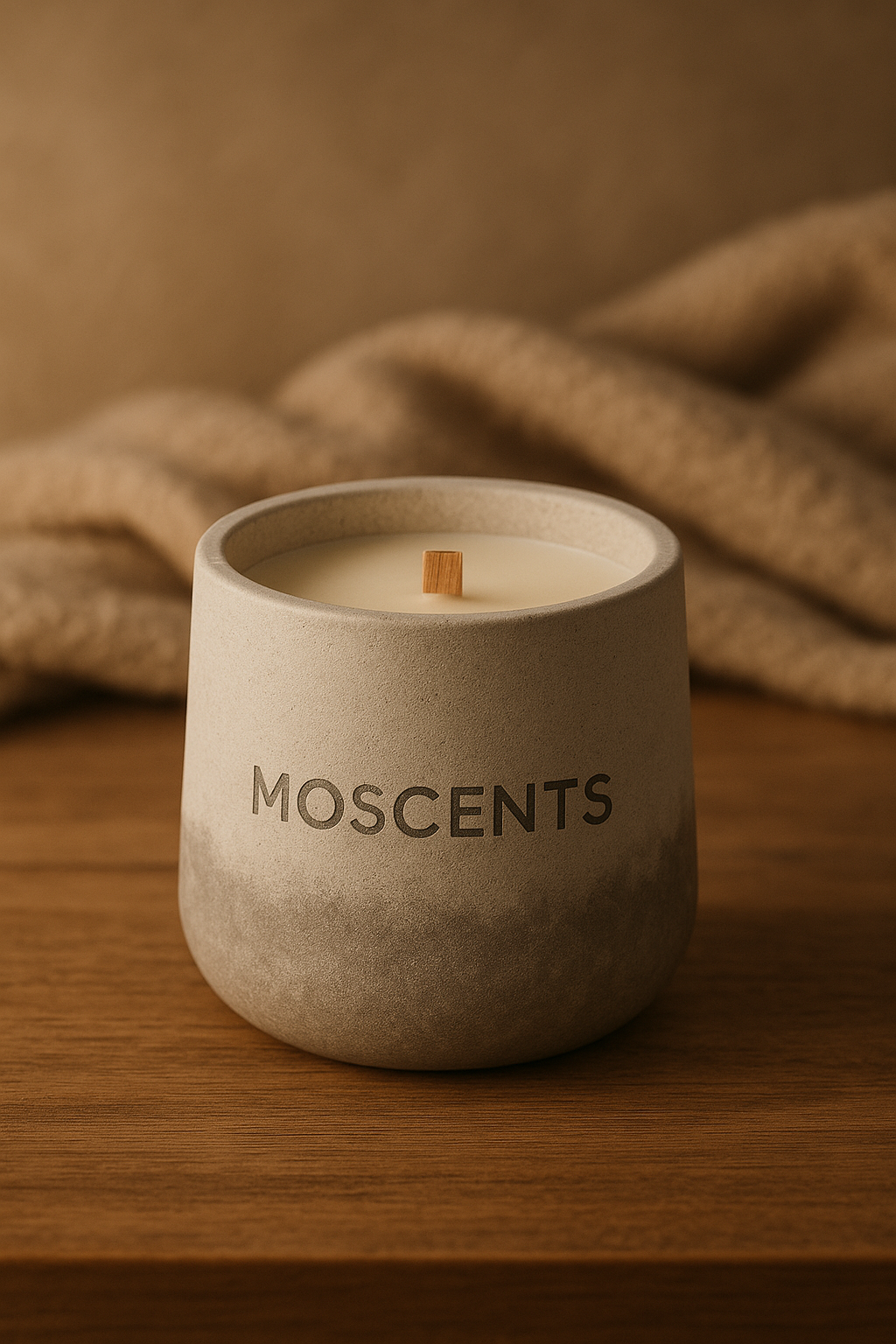 Ceramic Vegan Scented Candle - Coconut-Soy Wax Candle