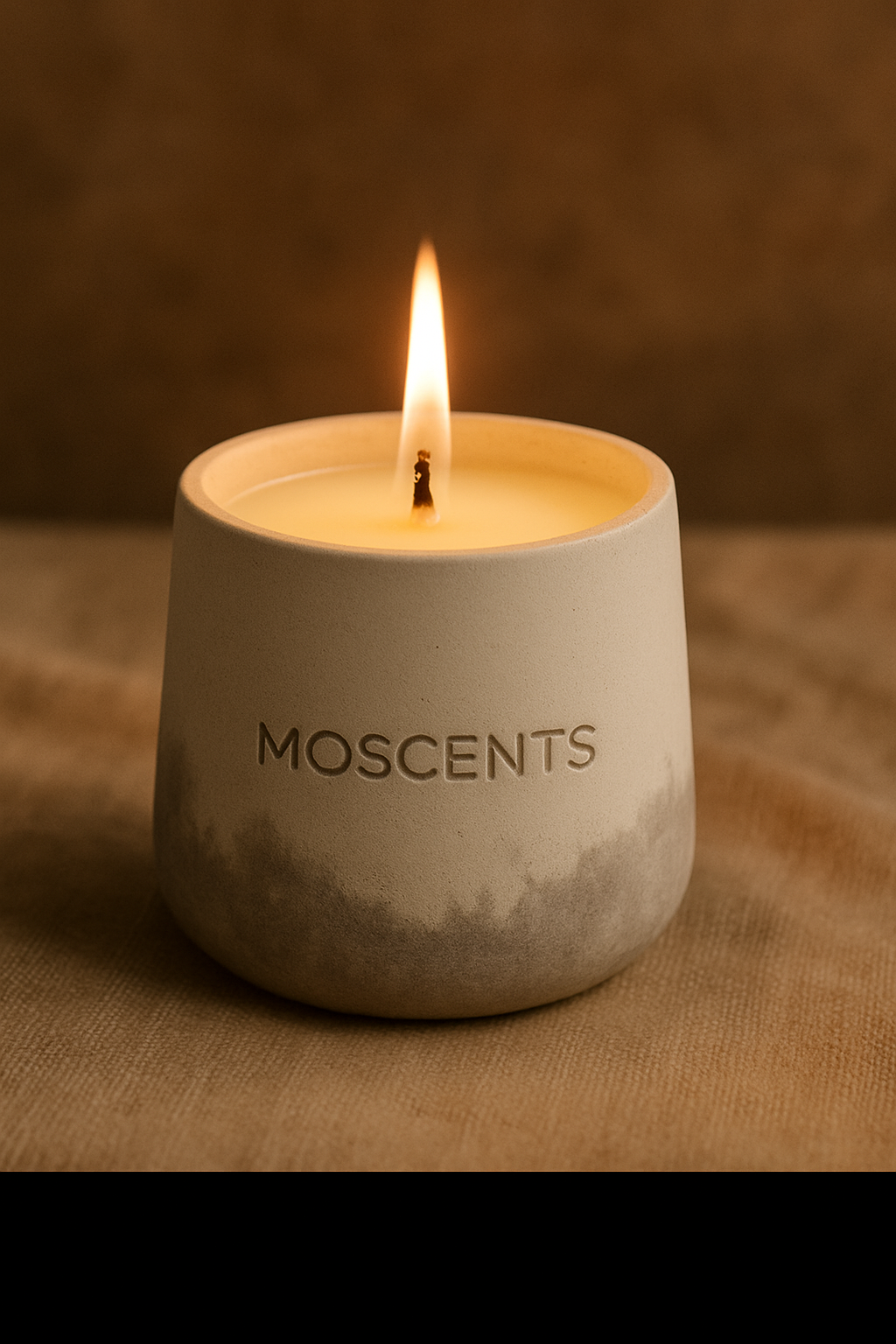 Ceramic Vegan Scented Candle - Coconut-Soy Wax Candle