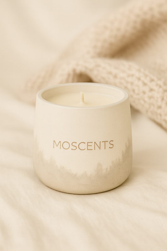 Ceramic Vegan Scented Candle - Coconut-Soy Wax Candle